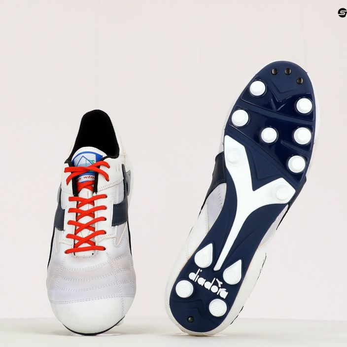 Мъжки футболни обувки Diadora Match Winner RB Italy OG MDPU white and blue DD-101.172359-C1494 12