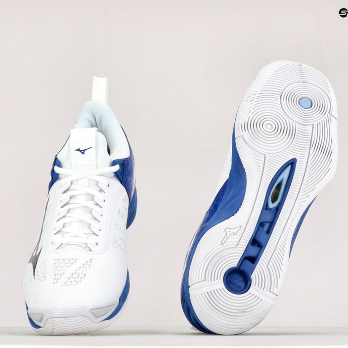 Мъжки обувки за волейбол Mizuno Wave Momentum white and blue V1GA191221 10