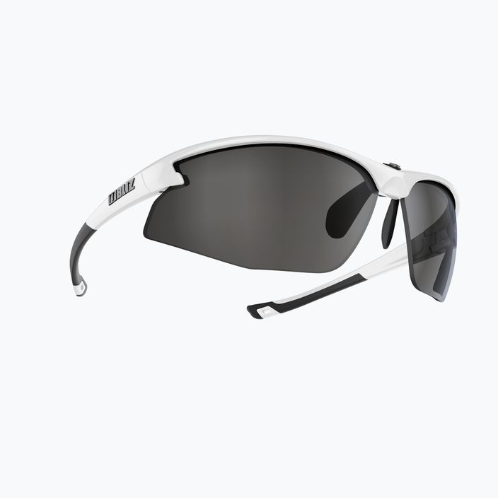 Огледални очила за колоездене Bliz Motion + S3 блестящо бяло/димящо сребърно 2