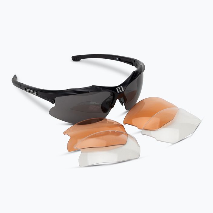 Очила за колоездене Bliz Hybrid S3 лъскаво черно/дим