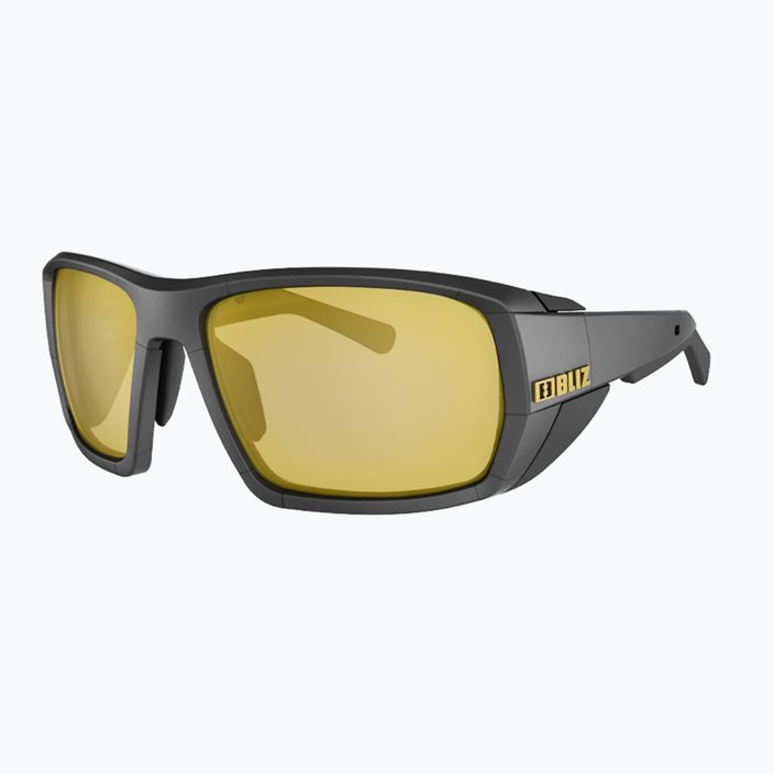 Огледални очила за колоездене Bliz Peak S4 матово черно/кафяво златно 2