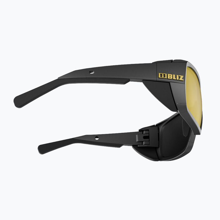 Огледални очила за колоездене Bliz Peak S4 матово черно/кафяво златно 5