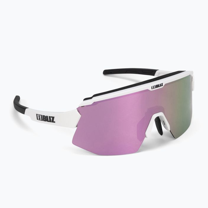 Bliz Breeze S3+S0 матови бели / кафяви розови мулти / прозрачни очила за колоездене P52102-04 2