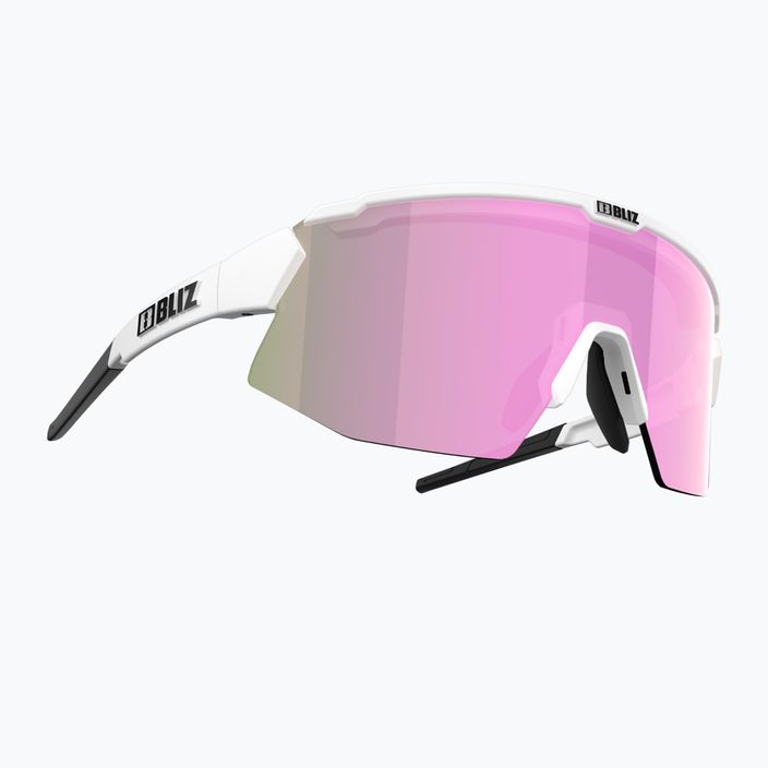 Bliz Breeze S3+S0 матови бели / кафяви розови мулти / прозрачни очила за колоездене P52102-04 6