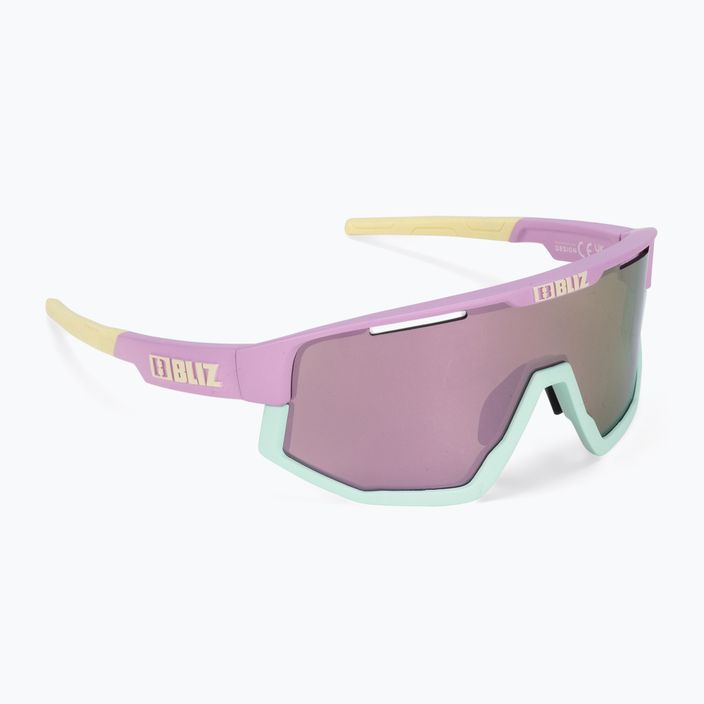 Очила за колоездене Bliz Fusion S3 matt pastel purple yellow logo / brown pink multi 52305-34 2