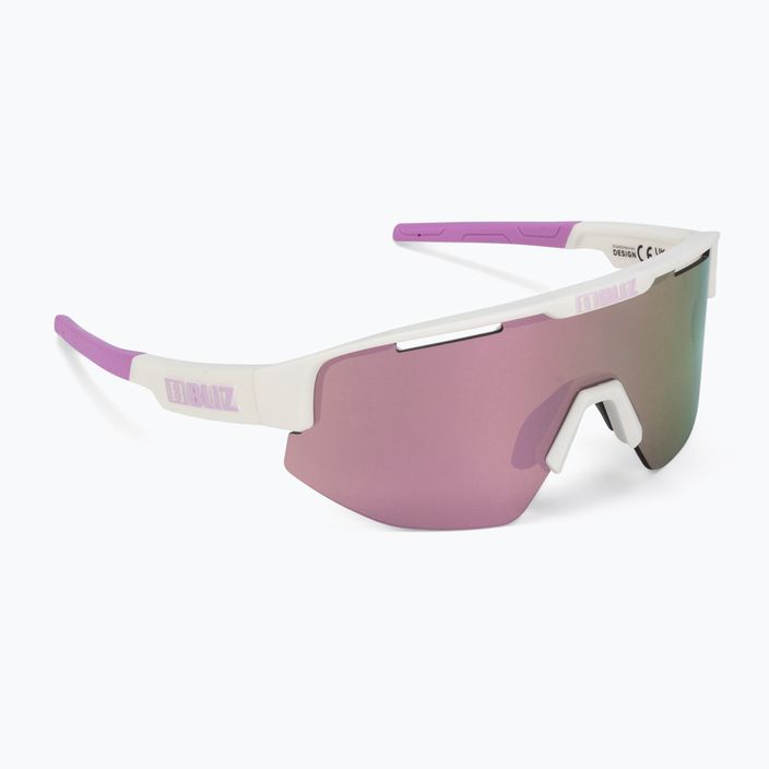 Очила за колоездене Bliz Matrix S3 мат бяло лилаво лого / кафяво розово мулти 52304-04