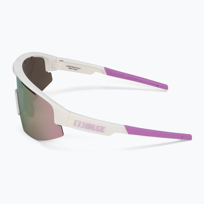 Очила за колоездене Bliz Matrix S3 мат бяло лилаво лого / кафяво розово мулти 52304-04 4