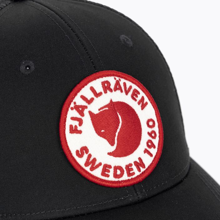 Fjällräven 1960 Logo Langtradarkeps бейзболна шапка черна 3