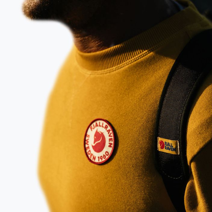 Мъжки трекинг суитчър Fjällräven 1960 Logo Badge Sweater 161 mustard yellow 5