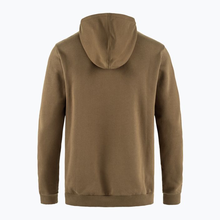 Мъжки суитшърт Fjällräven Logo Hoodie wood brown 2