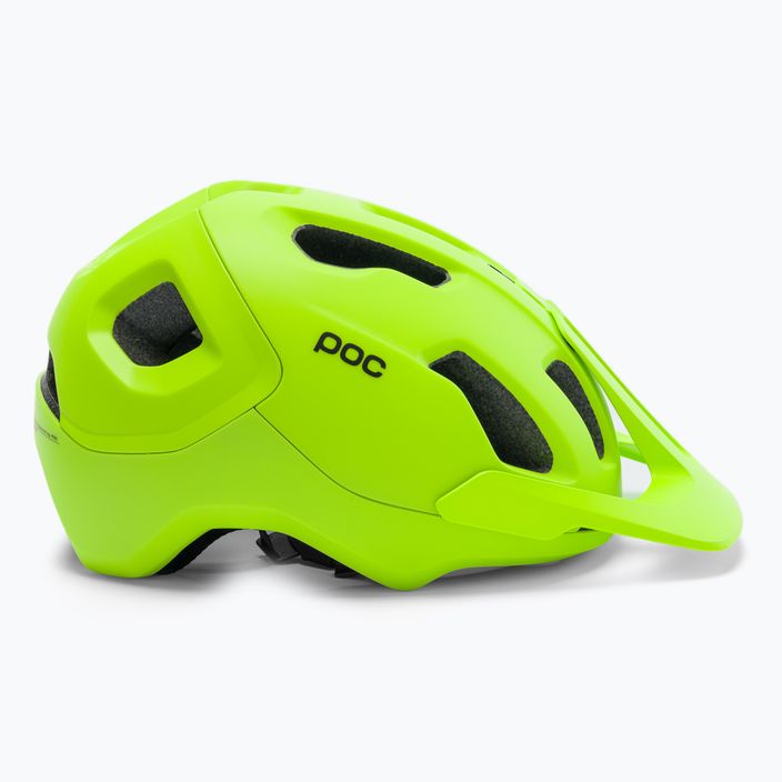 Велосипедна каска POC Axion SPIN fluorescent yellow/green matt 3