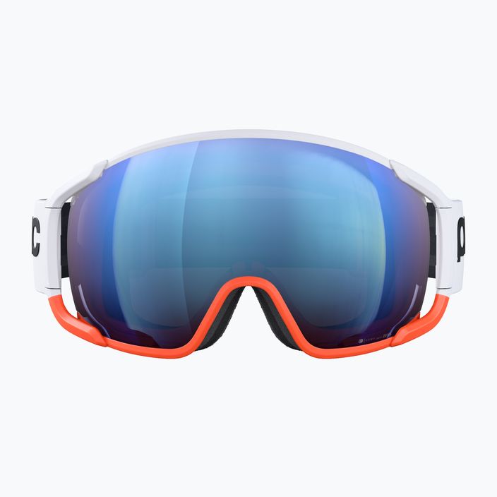 Очила за ски POC Zonula Race hydrogen white/zink orange/partly blue 2