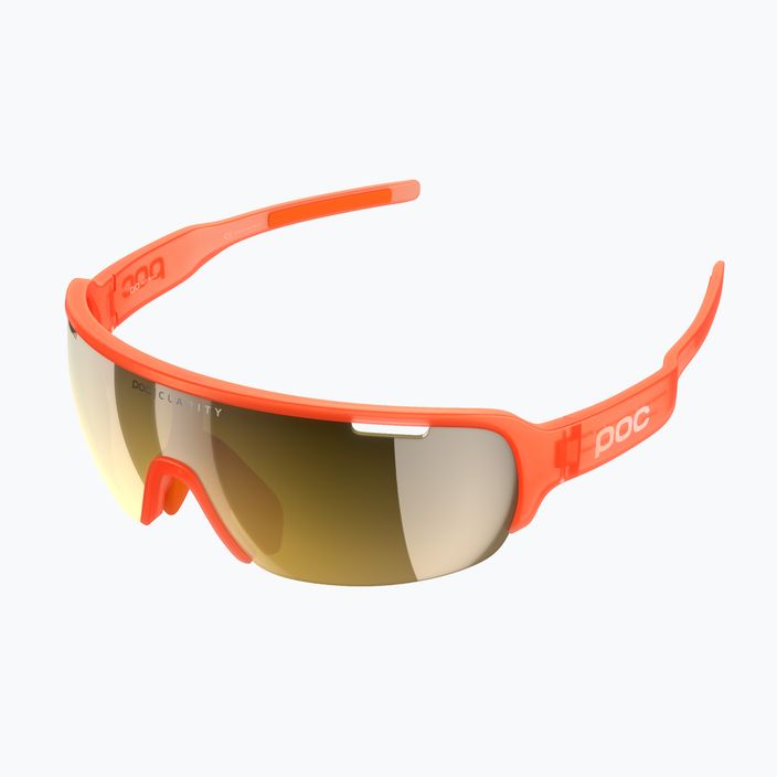 POC Do Half Blade флуоресцентно оранжеви полупрозрачни очила за колоездене 5