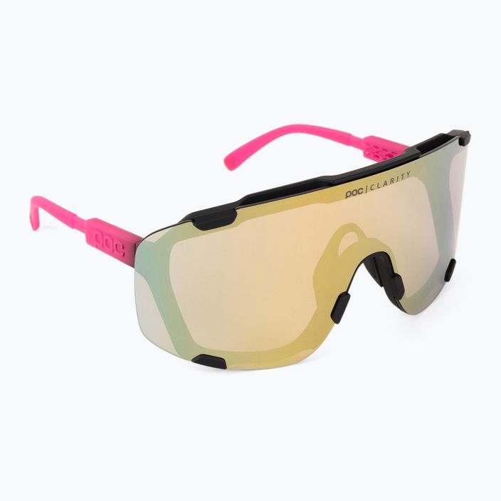 Очила за велосипеди POC Devour fluo pink/uranium black translucent/clarity road gold 2