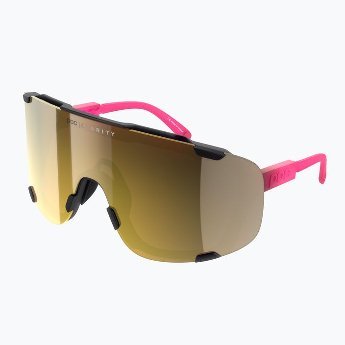 Очила за велосипеди POC Devour fluo pink/uranium black translucent/clarity road gold 6