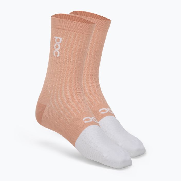 Чорапи за колоездене POC Flair Mid rock salt/hydrogen white