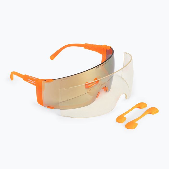 Очила за велосипеди POC Propel fluorescent orange translucent/clarity road gold