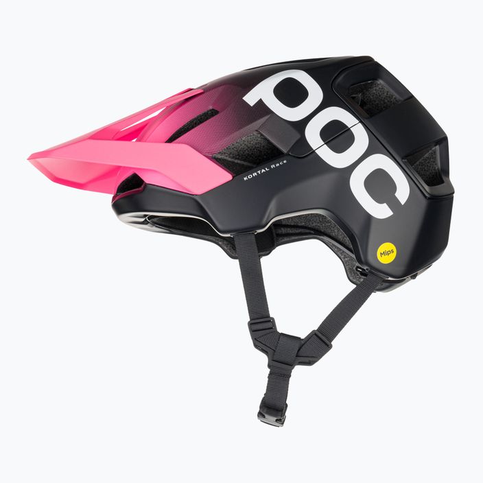 POC Kortal Race MIPS флуоресцентно розово/ураново черно матова каска за велосипед 5