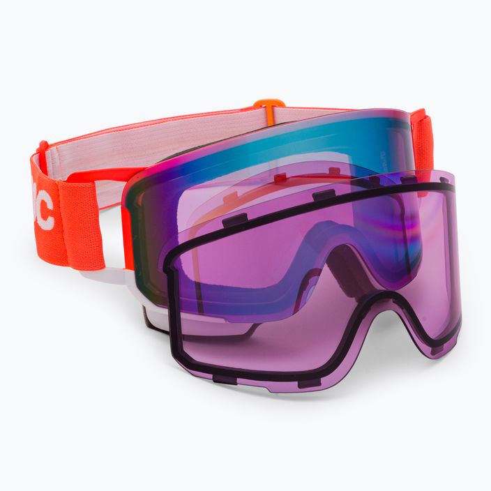 Очила за ски POC Nexal Clarity Comp fluorescent orange/hydrogen white/spektris blue