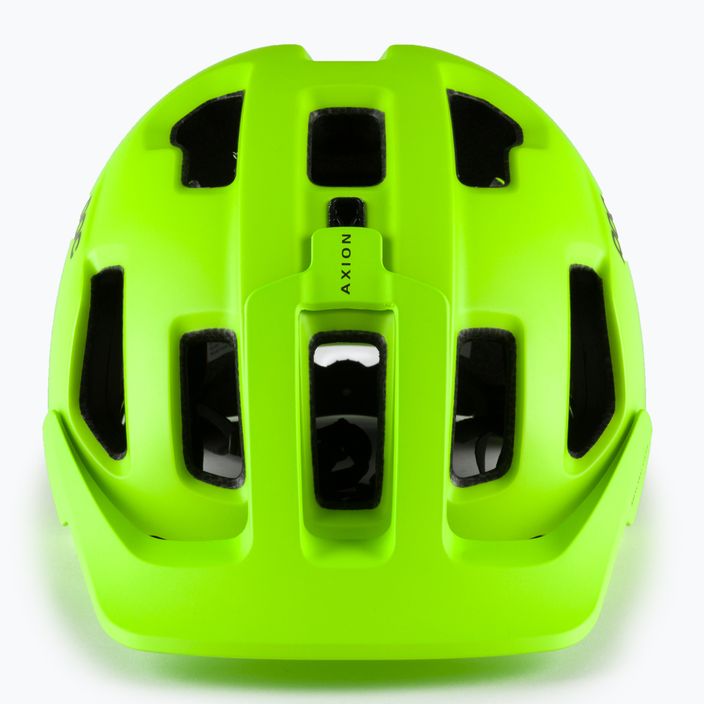 Велосипедна каска POC Axion fluorescent yellow/green matt 2