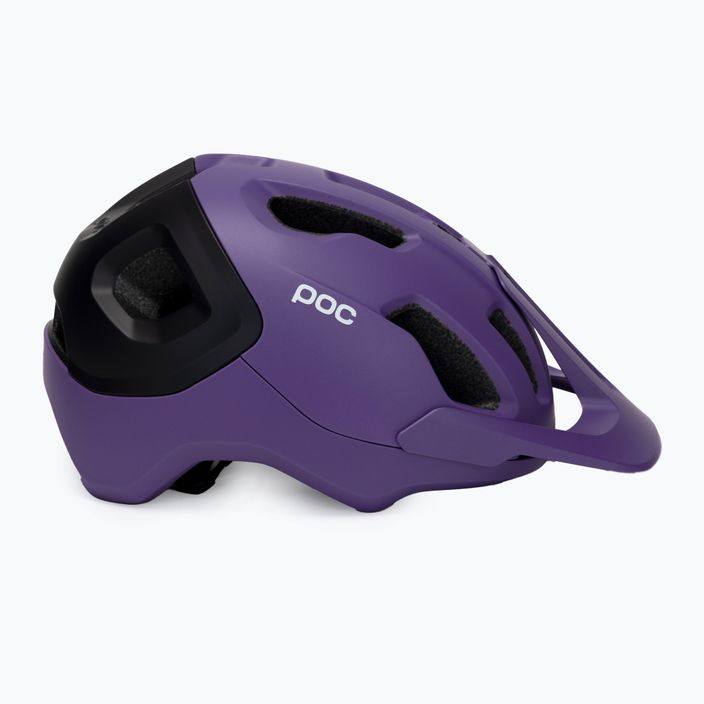 Велосипедна каска POC Axion Race MIPS sapphire purple/uranium black metallic/matt 3