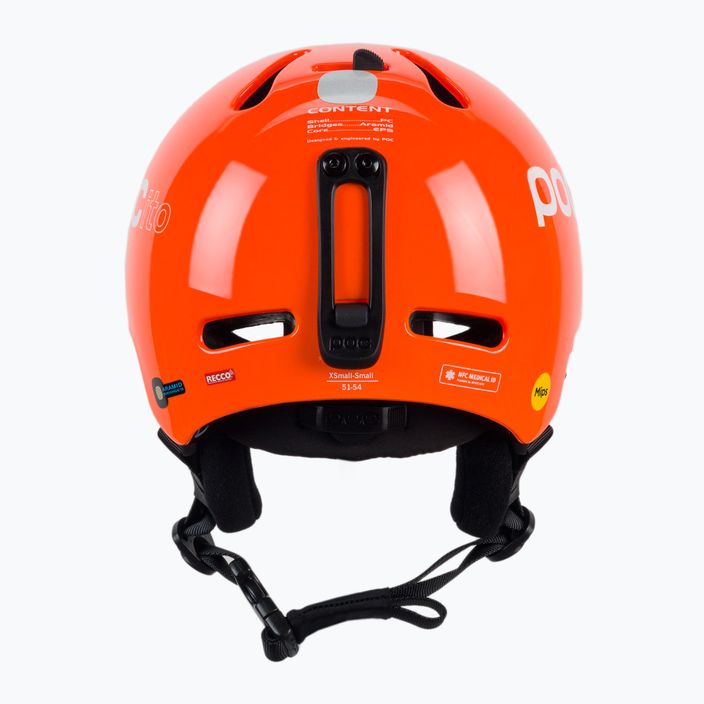 Детски ски каски POC POCito Fornix MIPS fluorescent orange 3