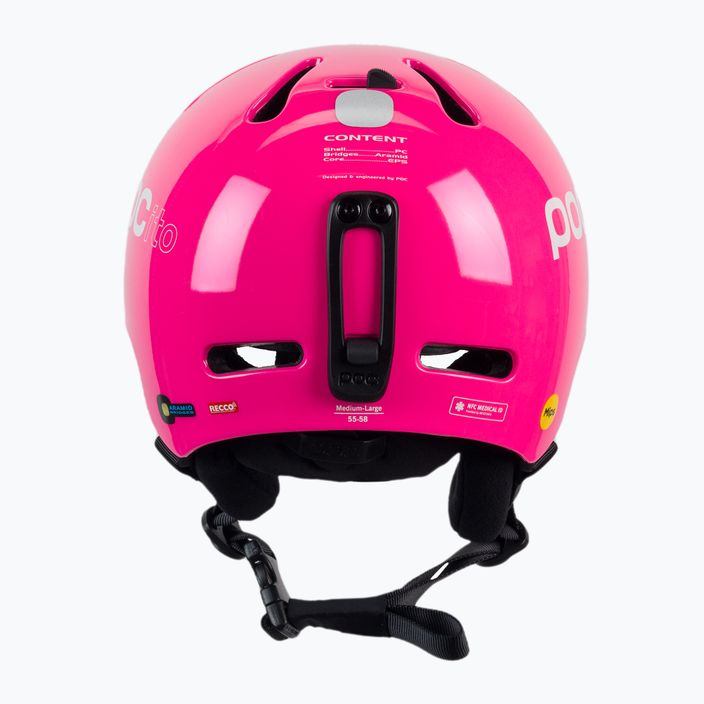 Детски ски каски POC POCito Fornix MIPS fluorescent pink 3