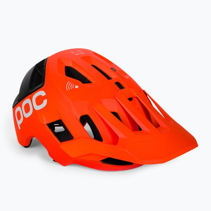 Велосипедна каска POC Kortal Race MIPS fluorescent orange/uranium/black matt