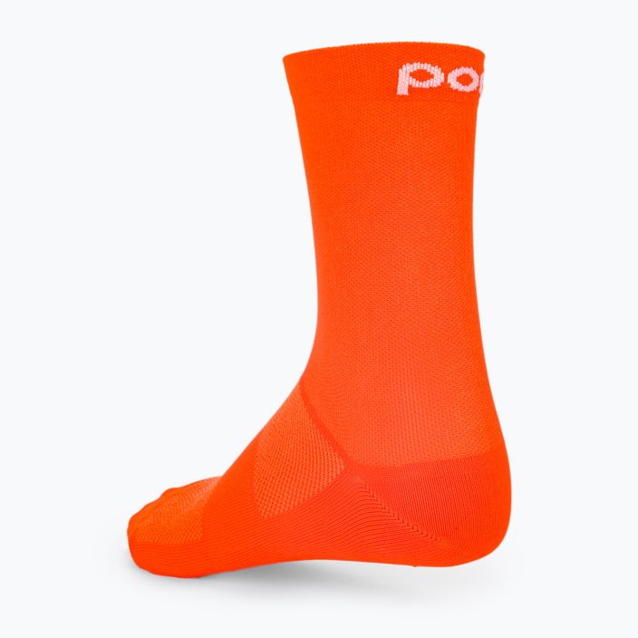 Чорапи за колоездене POC Fluo Mid fluorescent orange 2