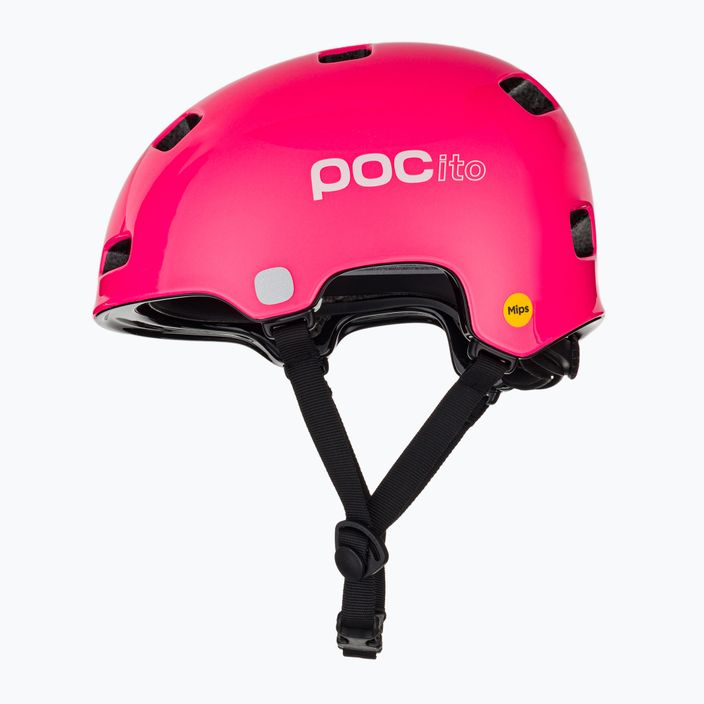 Детска каска за велосипед POC Pocito Crane MIPS флуоресцентно розово 5