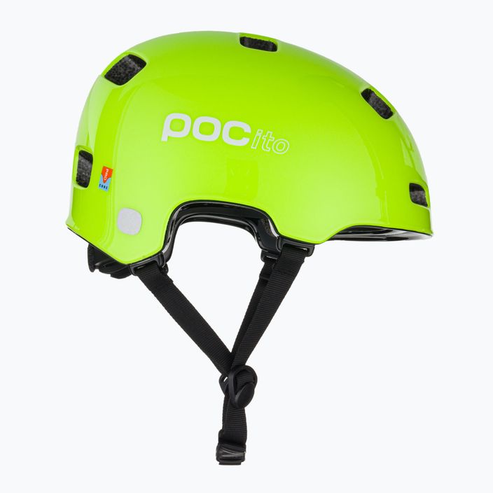Детска каска за велосипед POC Pocito Crane MIPS флуоресцентно жълто/зелено 4