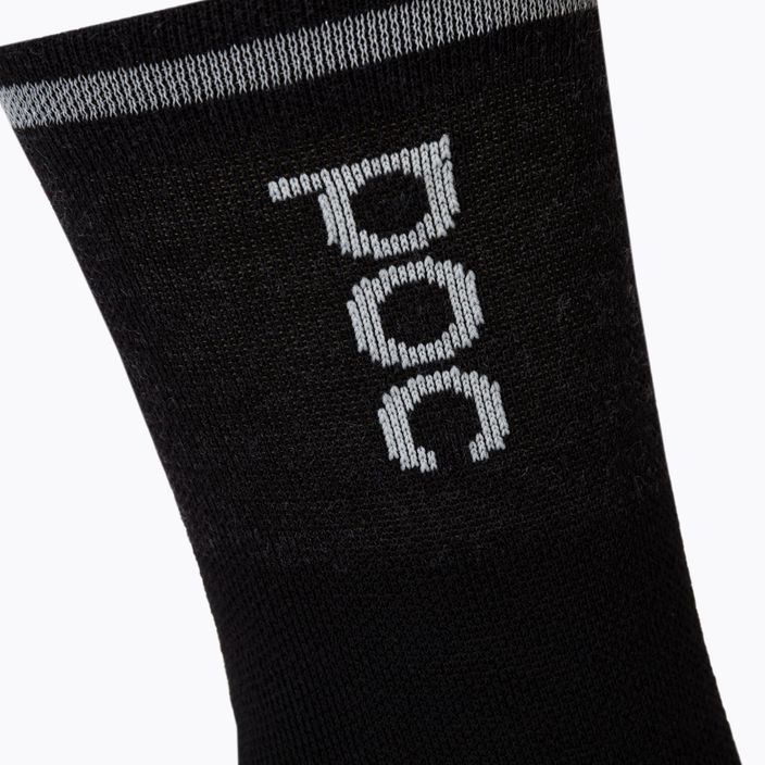 Чорапи за колоездене POC Thermal Mid sylvanite grey/uranium black 3