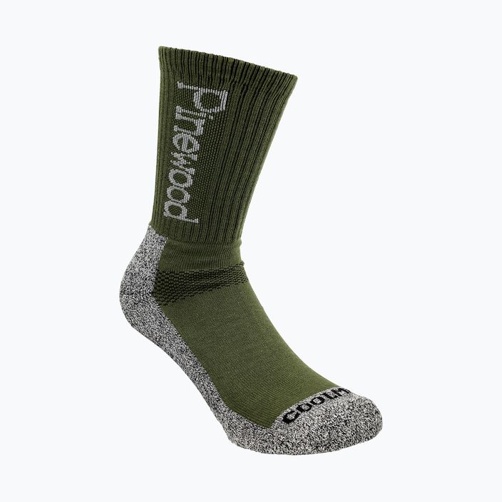 Pinewood Coolmax Medium трекинг чорапи 2 чифта зелени 5