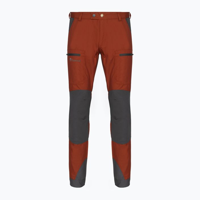 Мъжки панталони за трекинг Pinewood Caribou TC теракота/сиво