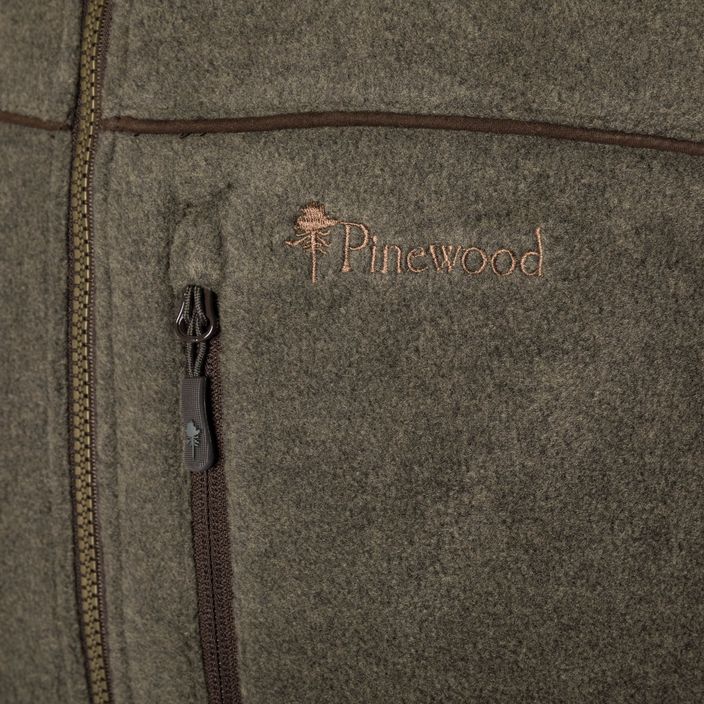 Мъжки потник за трекинг Pinewood Prestwick Exclusive маслина мел/велур кафяв 4