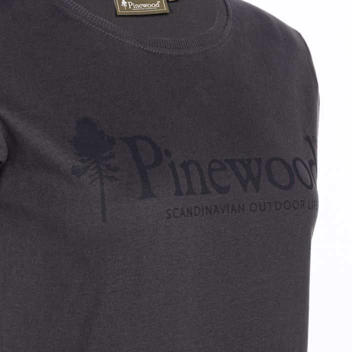 Дамска тениска Pinewood Outdoor Life тъмен антрацит 3