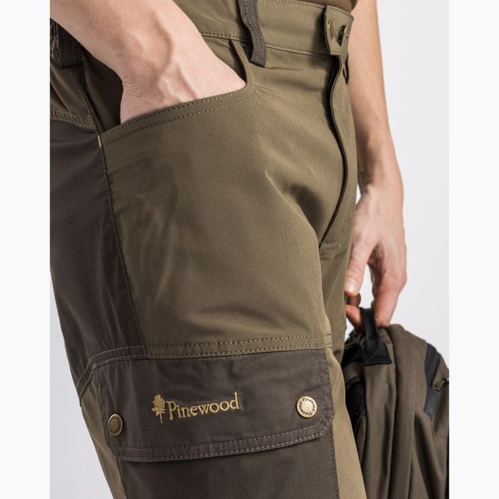 Мъжки шорти за трекинг Pinewood Finnveden Trail Hybrid earthbrown/d.olive 5