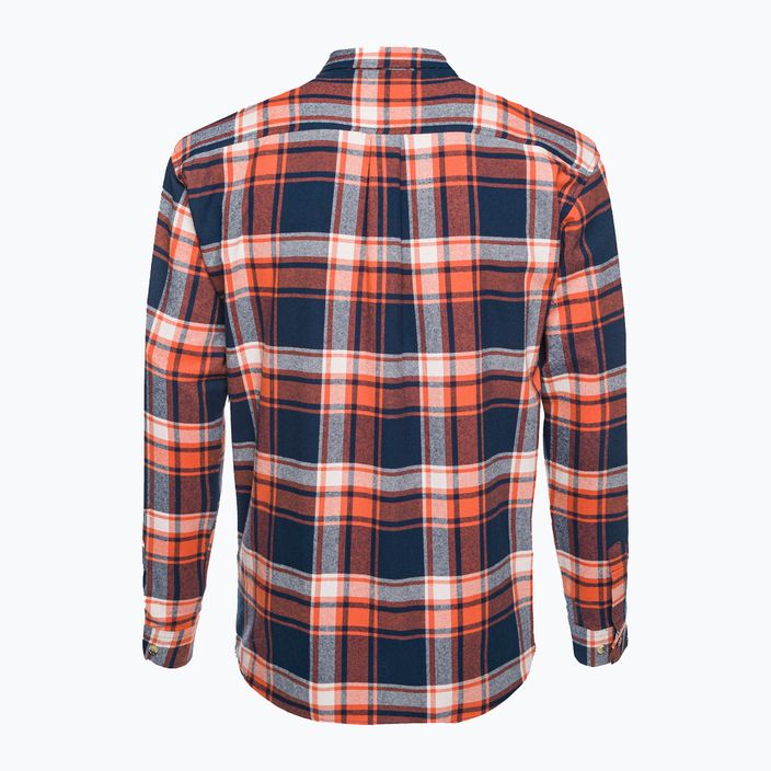 Мъжка риза Pinewood Härjedalen тъмносиньо/оранжево 2