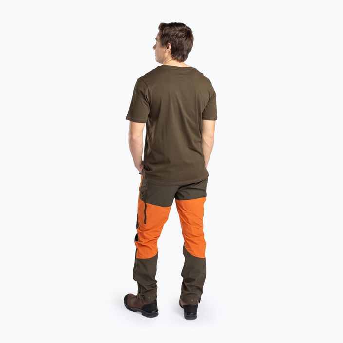 Мъжки панталони с мембрана Pinewood Abisko b.orange/mossgreen 3