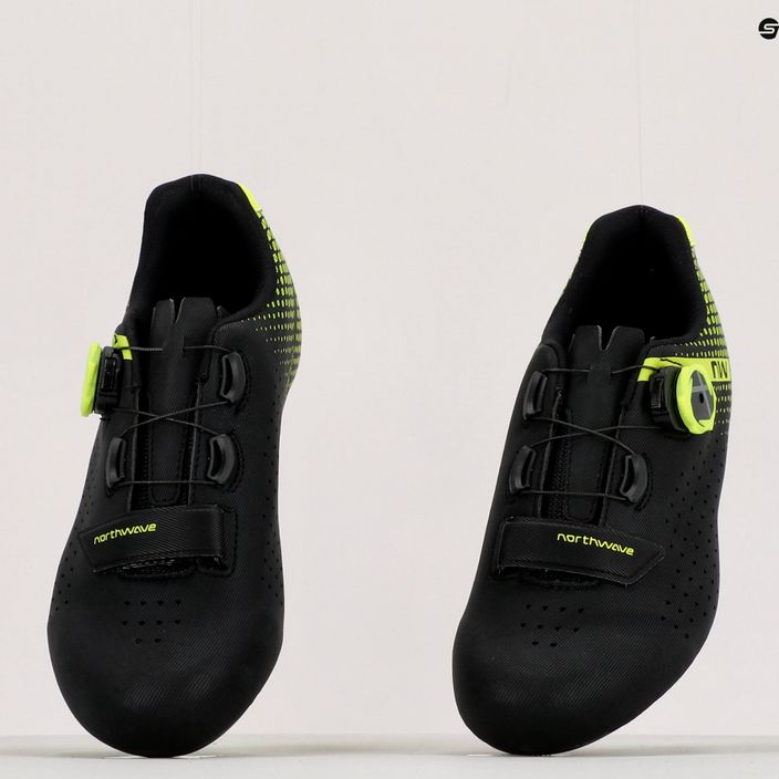 Мъжки обувки за шосе Northwave Core Plus 2 black/yellow 80211012 12