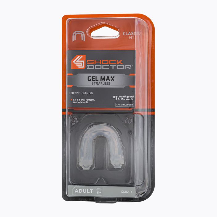 Протектор за челюст Shock Doctor Gel Max прозрачен SHO567