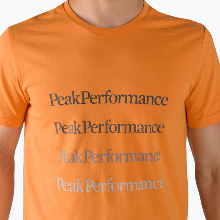 Мъжка риза за трекинг Peak Performance Ground Tee orange G77284170 4