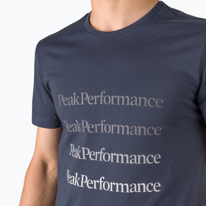 Мъжка тениска Peak Performance Ground Tee тъмносиня риза за трекинг G77284030 4