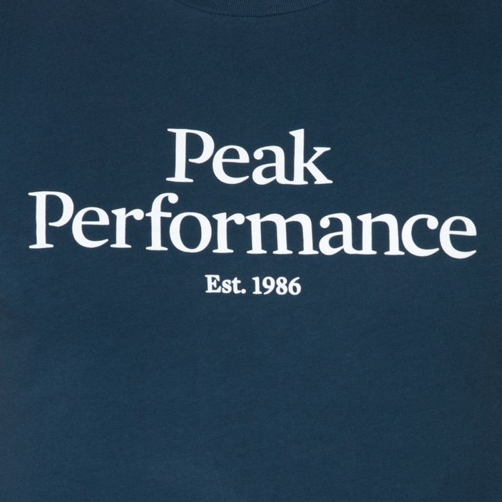 Мъжка риза за трекинг Peak Performance Original Tee navy blue G77266180 4