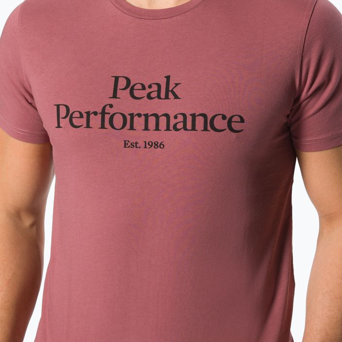 Мъжка риза за трекинг Peak Performance Original Tee brown G77266240 4