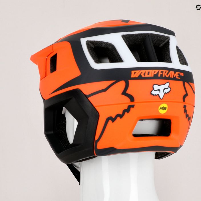Каска за велосипед FOX Dropframe Pro Dvide оранжева/черна 29396 13