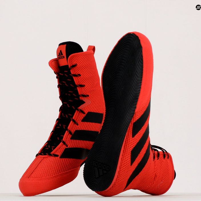Боксови обувки adidas Box Hog 3 червен FZ5305 9