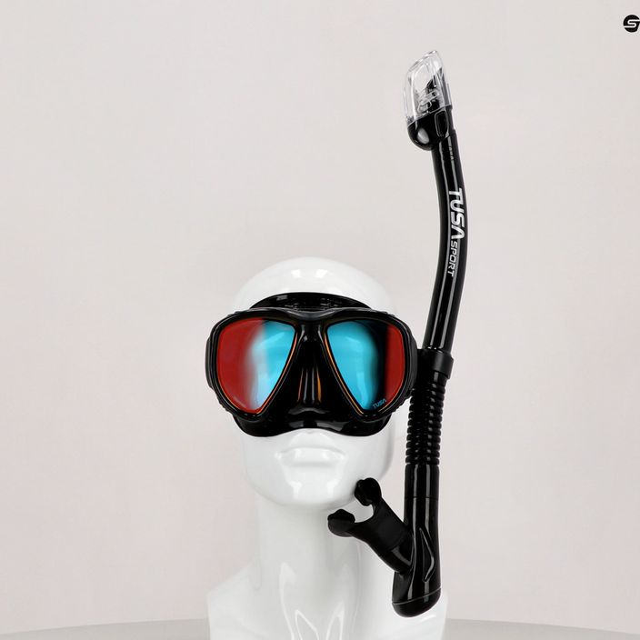 TUSA Комплект за гмуркане с маска и шнорхел POWERVIEW черен UC 2425 MQB 6