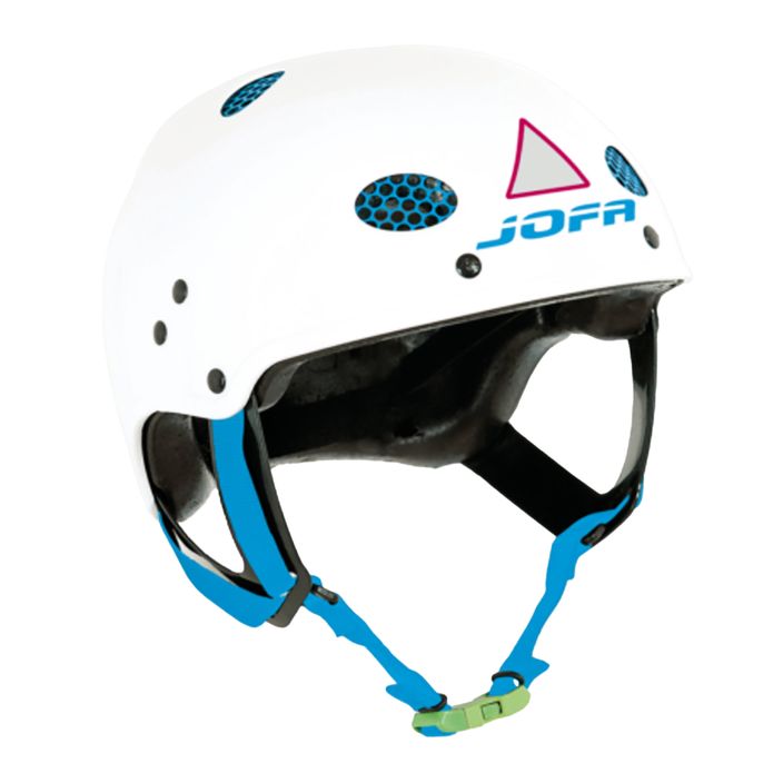 Детска хокейна каска JOFA 715 LS JR бяла/черна 2