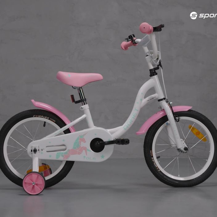 Детски велосипед Romet Tola 16 бяло и розово 7